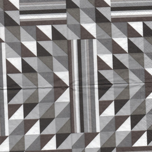 Papírový ubrousek, geometrický,artdeco,2 kusy