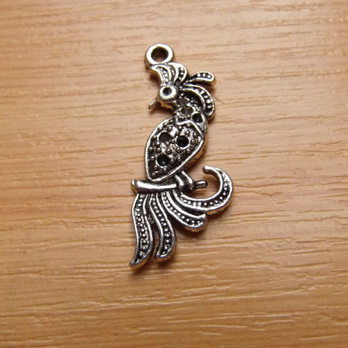 Fénix - starostříbro- 32 x 13mm