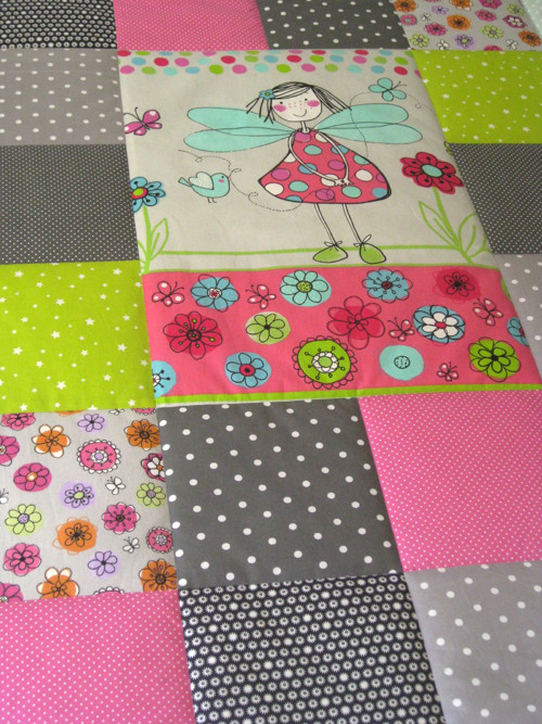 PATCHWORK deka 100x140 s kapsou - víla — foto 1