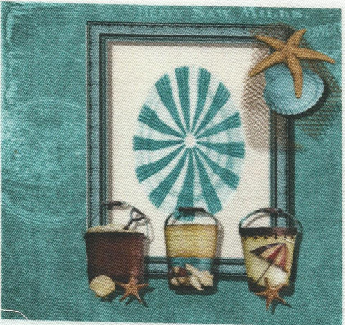 Bavlněná látka - panel 10,5 x 11 cm
