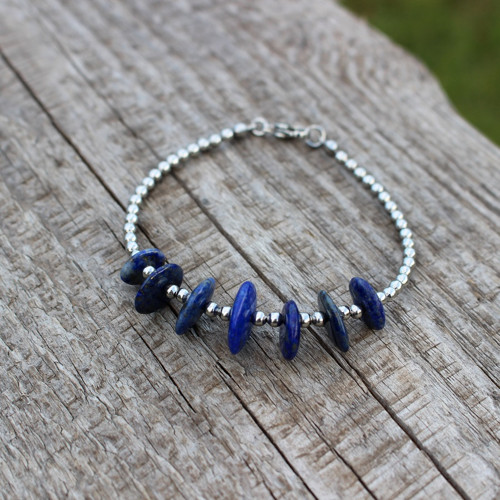 Nocturno • lapis lazuli, nerez ocel — foto 1
