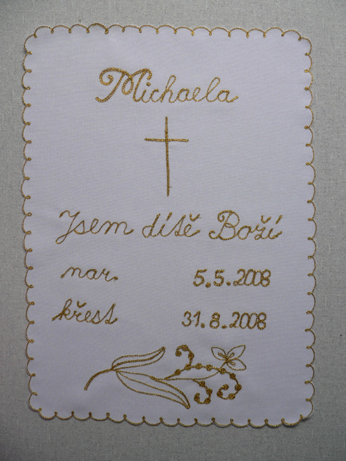 Křtící rouška "Jsem dítě Boží"