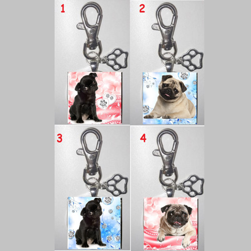 Mops Přívěsek Na Klíče — foto 1