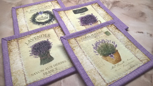 Podkafíčka 4ks sada Lavender — foto 1