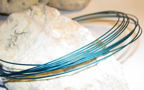 Barevné obruče - tyrkysová metal. — foto 1