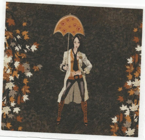 Bavlněná látka - panel 9,5 x 10,5 cm