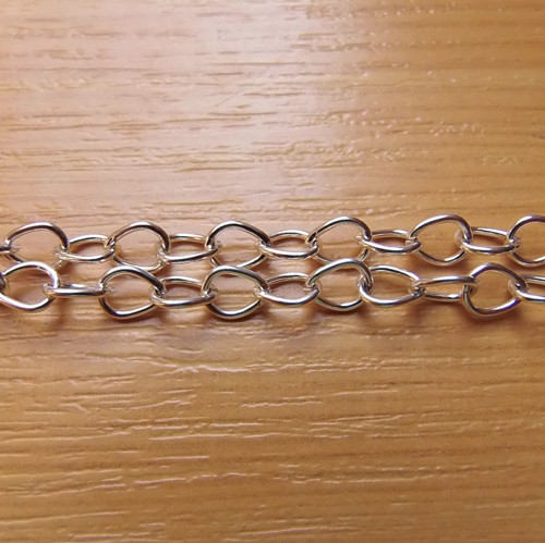 Řetízek - 5x 4 mm - 1m - bez niklu
