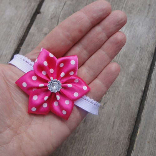 Čelenka s kytičkou pro newborn — foto 1
