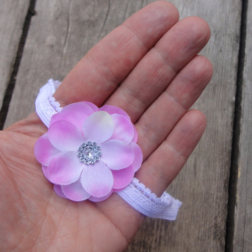 Čelenka s kytičkou pro newborn — foto 1