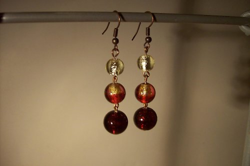 Ohnivé náušnice — foto 1