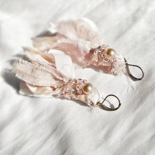 Silk romance - náušnice — foto 1