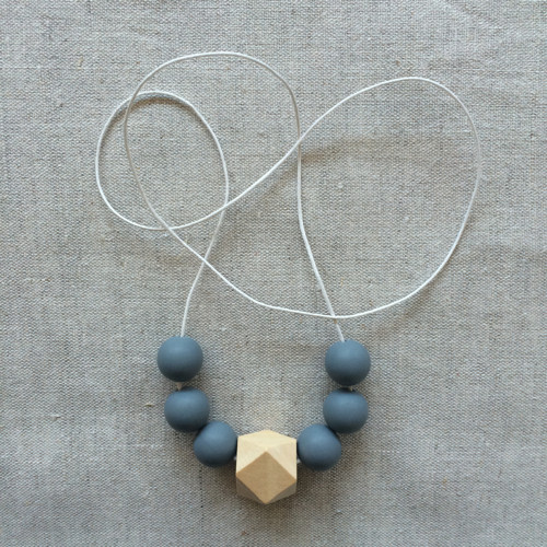 Kousací Korále - Grey / Natural / White — foto 1