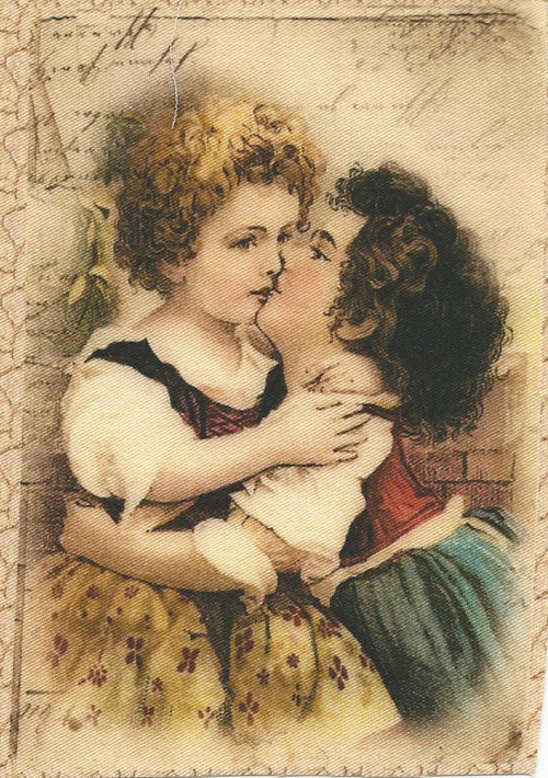 Bavlněná látka - panel 8,5 x 13 cm