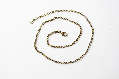 Hotový řetízek - 44 cm - starobronz — foto 1