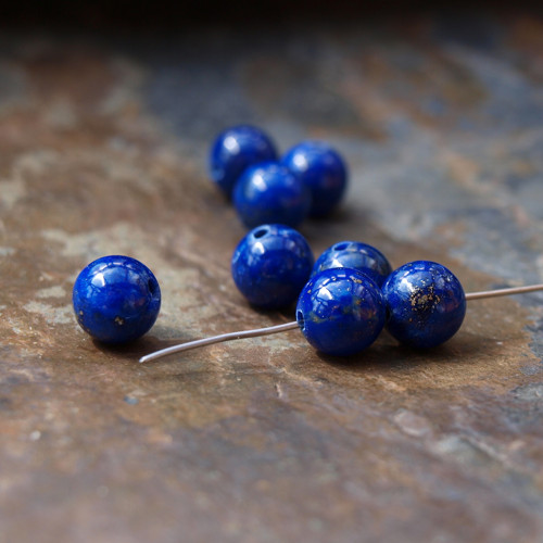 Lapis lazuli, pár 8mm — foto 1