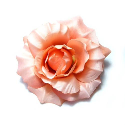 Květ růže - lososový, 10 cm — foto 1