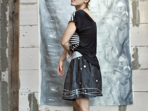 Geometric T-shirt (bambus/bavlna) Sleva — foto 1