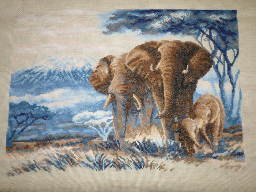 Ručně vyšívaný obraz firmy Riolis 30x39cm
