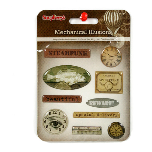 Mechanical Illusions epoxy samolepky — foto 1