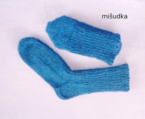 Ponožky jako od maminky - modré 3. — foto 1