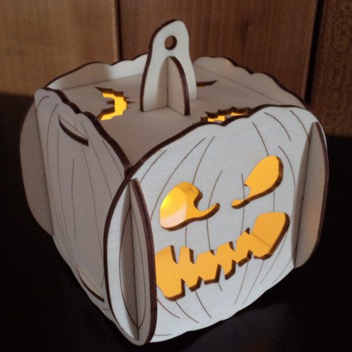 3D dýně na halloween - motiv 6