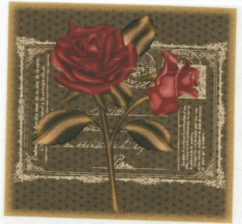 Bavlněná látka - panel 10 x 10,5 cm