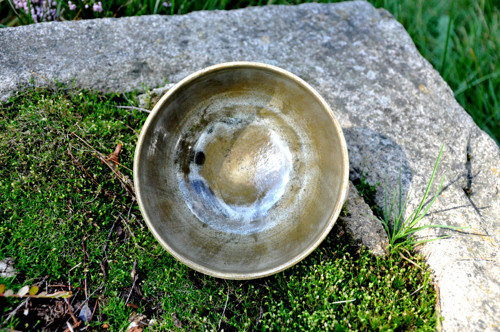 RAKU miska: Olivová