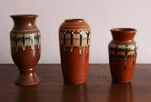 Dvě bulharské parádnice - vintage vázičky — foto 1