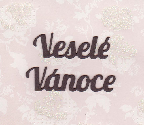 VESELÉ VÁNOCE - černé (4 ks) — foto 1