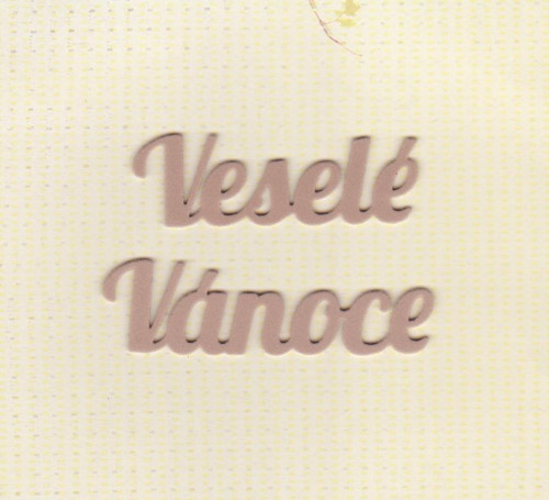 VESELÉ VÁNOCE - světle hnědé (4 ks) — foto 1