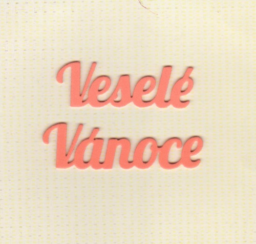 VESELÉ VÁNOCE - oranžové (4 ks)