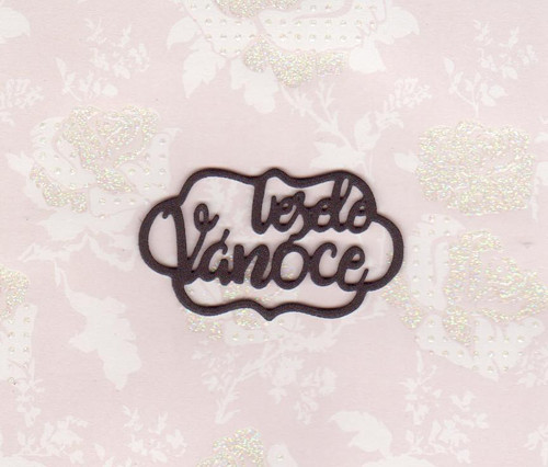 VESELÉ VÁNOCE - černé (5 ks) — foto 1