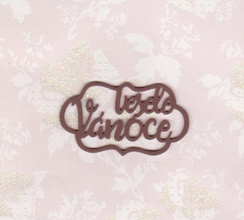 VESELÉ VÁNOCE - tmavě hnědé (5 ks)