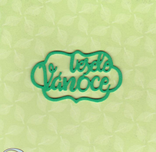 VESELÉ VÁNOCE - zelené (5 ks) — foto 1