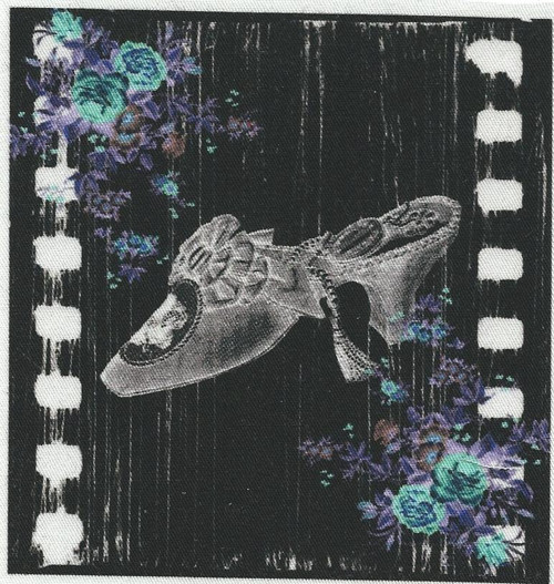 Bavlněná látka - panel 9,5 x 10 cm