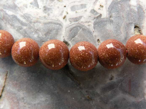 Zlatý avanturin korálek 8mm(3 kusy)