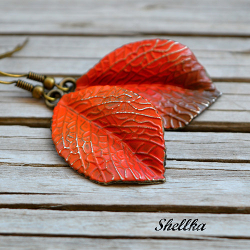 Náušnice ,,AUTUMN LEAVES,, IX. — foto 1