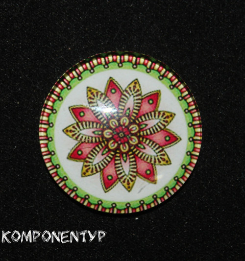 Kabošon "Mandala", 30 mm — foto 1