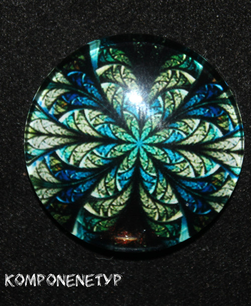 Kabošon "Mandala", 30 mm — foto 1