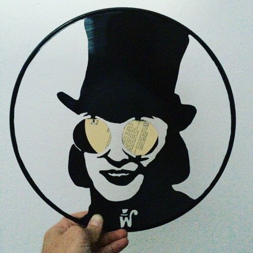 Gramodeska portrét Johnny Deep Willy Wonka — foto 1