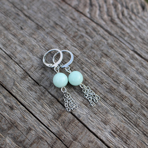 Mentolky ∞ amazonit, chir. ocel — foto 1
