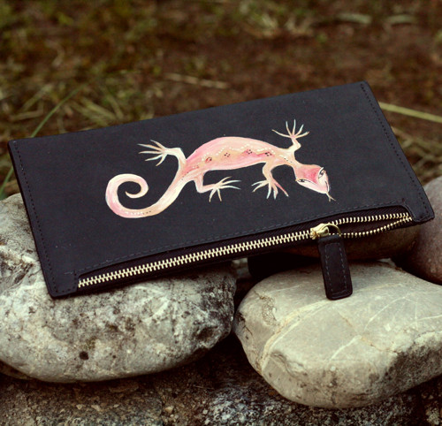 Taštička - peněženka s ještěrkou — foto 1