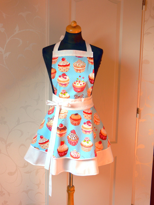 Cupcakes zástěrka modrá — foto 1