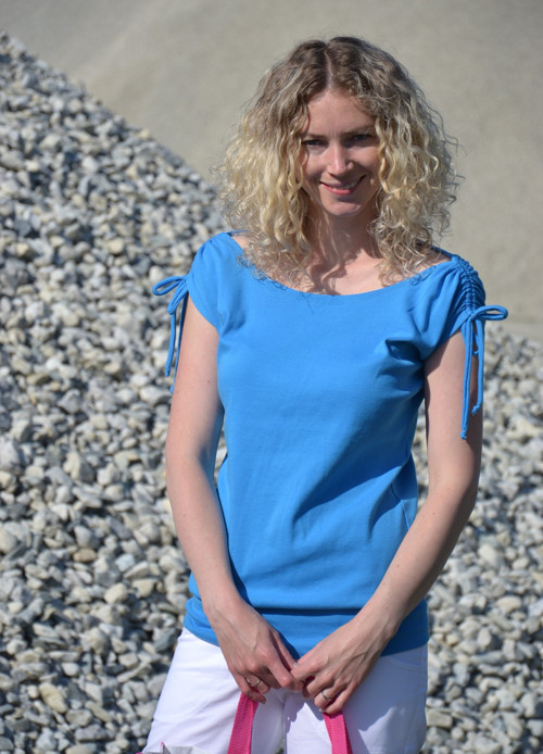 Tričko s řasením — foto 1