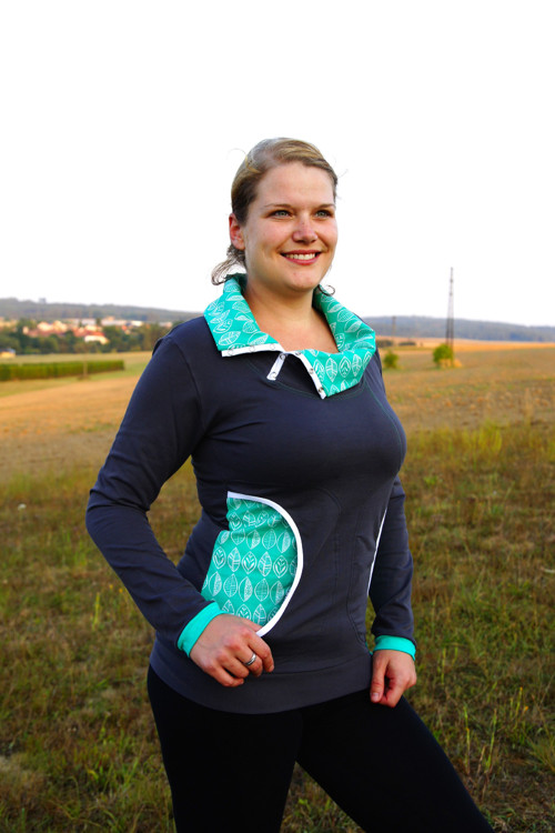 Šedá mikina — foto 1
