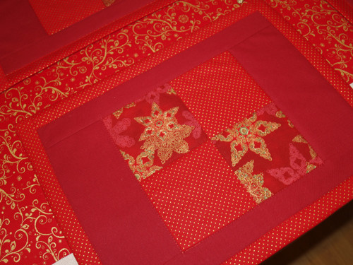 Sada prostírání - Red flourish — foto 1