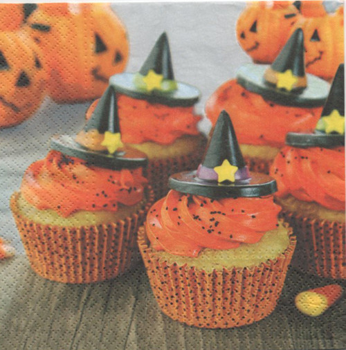 Papírový ubrousek,halloween,cupcake,dortík,2kusy