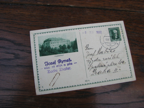 Poděbrady...dopisnice, 1932