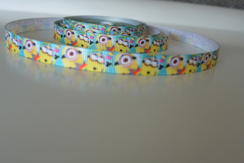 Rypsová stuha mimoni 0,9 cm — foto 1