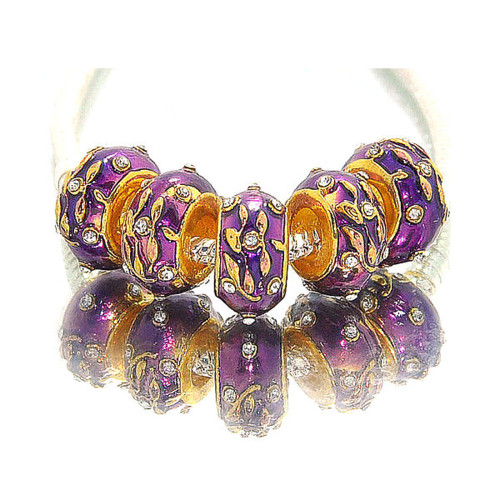 Kovový korálek cloisonné — foto 1